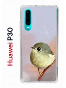 Чехол-накладка Huawei P30  (638392) Kruche PRINT Dafna_Little bird