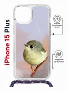 Чехол-накладка Apple iPhone 15 Plus (641579) Kruche PRINT Dafna_Little bird