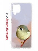 Чехол-накладка Samsung Galaxy A12 (608589) Kruche PRINT Dafna_Little bird