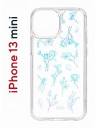 Чехол-накладка Apple iPhone 13 mini (606541) Kruche PRINT Dafna_Spring flowers (в цвете)