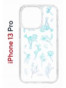 Чехол-накладка Apple iPhone 13 Pro (606543) Kruche PRINT Dafna_Spring flowers (в цвете)