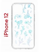 Чехол-накладка Apple iPhone 12  (588925) Kruche PRINT Dafna_Spring flowers (в цвете)