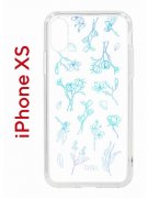 Чехол-накладка Apple iPhone X (580677) Kruche PRINT Dafna_Spring flowers (в цвете)