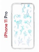 Чехол-накладка Apple iPhone 11 Pro (580658) Kruche PRINT Dafna_Spring flowers (в цвете)