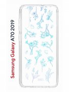Чехол-накладка Samsung Galaxy A70 2019 (580673) Kruche PRINT Dafna_Spring flowers (в цвете)