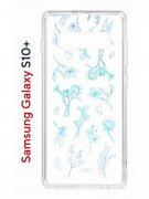 Чехол-накладка Samsung Galaxy S10+ (580661) Kruche PRINT Dafna_Spring flowers (в цвете)