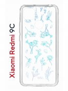 Чехол-накладка Xiaomi Redmi 9C (591325) Kruche PRINT Dafna_Spring flowers (в цвете)