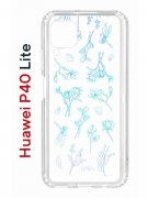 Чехол-накладка Huawei P40 Lite  (588940) Kruche PRINT Dafna_Spring flowers (в цвете)
