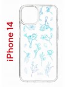 Чехол-накладка Apple iPhone 14  (625957) Kruche PRINT Dafna_Spring flowers (в цвете)