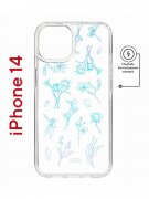 Чехол-накладка Apple iPhone 14  (625959) Kruche PRINT Dafna_Spring flowers (в цвете)