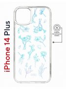 Чехол-накладка Apple iPhone 14 Plus (625965) Kruche PRINT Dafna_Spring flowers (в цвете)
