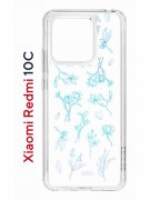 Чехол-накладка Xiaomi Redmi 10C (623779) Kruche PRINT Dafna_Spring flowers (в цвете)
