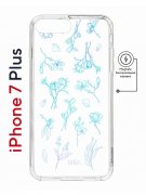 Чехол-накладка Apple iPhone 7 Plus (626141) Kruche PRINT Dafna_Spring flowers (в цвете)