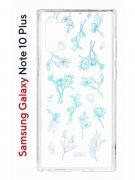Чехол-накладка Samsung Galaxy Note 10+ (580678) Kruche PRINT Dafna_Spring flowers (в цвете)
