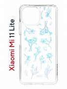 Чехол-накладка Xiaomi Mi 11 Lite (623777) Kruche PRINT Dafna_Spring flowers (в цвете)