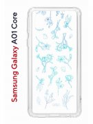 Чехол-накладка Samsung Galaxy A01 Core (593952) Kruche PRINT Dafna_Spring flowers (в цвете)