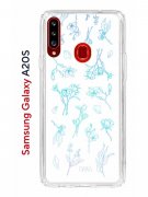 Чехол-накладка Samsung Galaxy A20S (588937) Kruche PRINT Dafna_Spring flowers (в цвете)