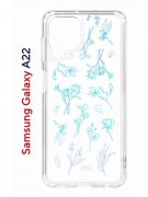 Чехол-накладка Samsung Galaxy A22 4G (606545) Kruche PRINT Dafna_Spring flowers (в цвете)