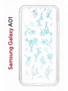 Чехол-накладка Samsung Galaxy A01/A015 (583858) Kruche PRINT Dafna_Spring flowers (в цвете)