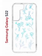 Чехол-накладка Samsung Galaxy S22 (610633) Kruche PRINT Dafna_Spring flowers (в цвете)