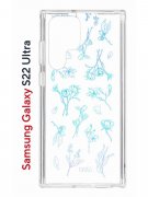Чехол-накладка Samsung Galaxy S22 Ultra (610632) Kruche PRINT Dafna_Spring flowers (в цвете)