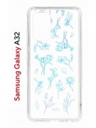 Чехол-накладка Samsung Galaxy A32 4G (598888) Kruche PRINT Dafna_Spring flowers (в цвете)