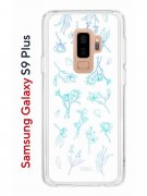 Чехол-накладка Samsung Galaxy S9 Plus (591403) Kruche PRINT Dafna_Spring flowers (в цвете)