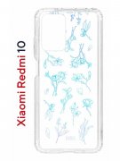 Чехол-накладка Xiaomi Redmi 10 (612846) Kruche PRINT Dafna_Spring flowers (в цвете)