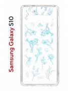 Чехол-накладка Samsung Galaxy S10 (580670) Kruche PRINT Dafna_Spring flowers (в цвете)