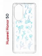 Чехол-накладка Huawei Honor 50 (610635) Kruche PRINT Dafna_Spring flowers (в цвете)