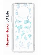Чехол-накладка Huawei Honor 50 Lite (610636) Kruche PRINT Dafna_Spring flowers (в цвете)