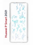 Чехол-накладка Huawei P Smart 2021 (594564) Kruche PRINT Dafna_Spring flowers (в цвете)