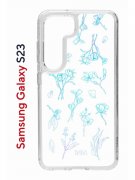 Чехол-накладка Samsung Galaxy S23 (638518) Kruche PRINT Dafna_Spring flowers (в цвете)