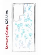 Чехол-накладка Samsung Galaxy S23 Ultra (638515) Kruche PRINT Dafna_Spring flowers (в цвете)