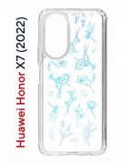Чехол-накладка Huawei Honor X7  (638390) Kruche PRINT Dafna_Spring flowers (в цвете)