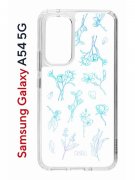 Чехол-накладка Samsung Galaxy A54 5G (638391) Kruche PRINT Dafna_Spring flowers (в цвете)