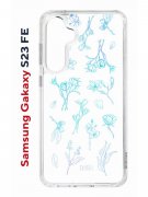 Чехол-накладка Samsung Galaxy S23 FE (646478) Kruche PRINT Dafna_Spring flowers (в цвете)