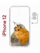 Чехол-накладка Apple iPhone 12  (598886) Kruche PRINT Dafna_Sweetie bird