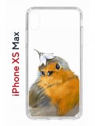 Чехол-накладка Apple iPhone XS Max (580655) Kruche PRINT Dafna_Sweetie bird
