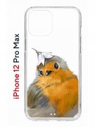 Чехол-накладка Apple iPhone 12 Pro Max (588923) Kruche PRINT Dafna_Sweetie bird