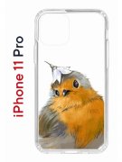Чехол-накладка Apple iPhone 11 Pro (580658) Kruche PRINT Dafna_Sweetie bird