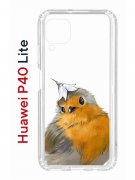 Чехол-накладка Huawei P40 Lite  (588940) Kruche PRINT Dafna_Sweetie bird