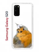 Чехол-накладка Samsung Galaxy S20 (582682) Kruche PRINT Dafna_Sweetie bird