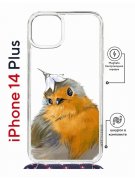 Чехол-накладка Apple iPhone 14 Plus (625962) Kruche PRINT Dafna_Sweetie bird