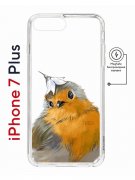 Чехол-накладка Apple iPhone 7 Plus (626141) Kruche PRINT Dafna_Sweetie bird