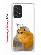 Чехол-накладка Samsung Galaxy A52 (598894) Kruche PRINT Dafna_Sweetie bird