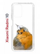 Чехол-накладка Xiaomi Redmi 10 (612846) Kruche PRINT Dafna_Sweetie bird