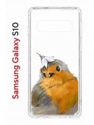Чехол-накладка Samsung Galaxy S10 (580670) Kruche PRINT Dafna_Sweetie bird