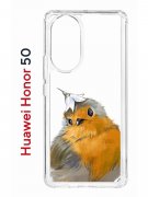 Чехол-накладка Huawei Honor 50 (610635) Kruche PRINT Dafna_Sweetie bird