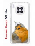 Чехол-накладка Huawei Honor 50 Lite (610636) Kruche PRINT Dafna_Sweetie bird